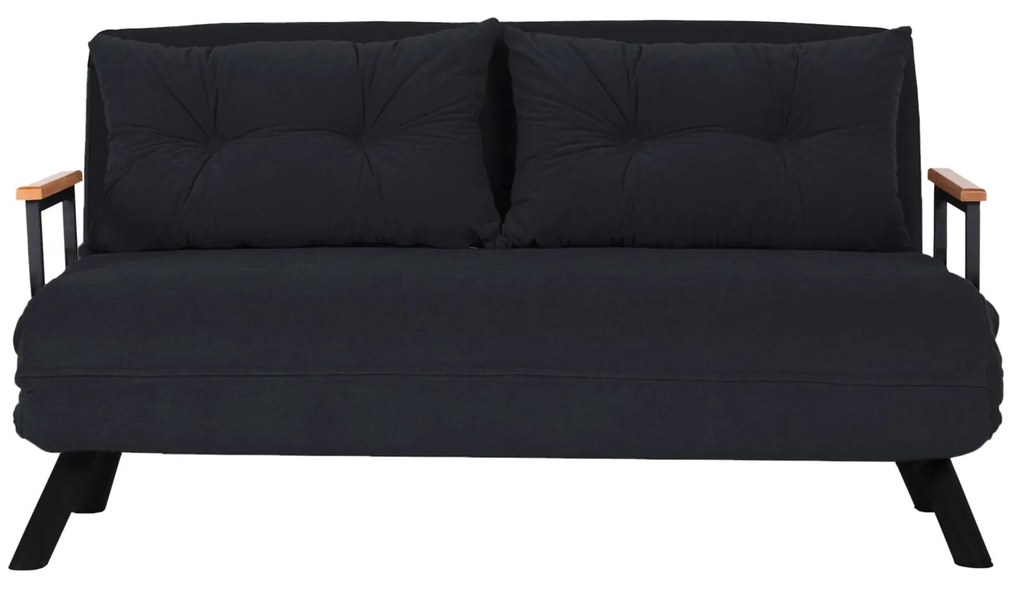 2 személyes kanapéágy Homoko 2-Seater - Fekete
