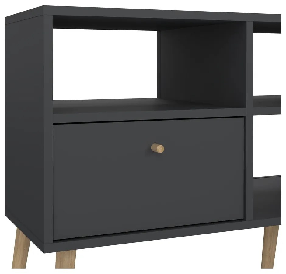Antracitszürke TV-állvány 117x61 cm Bodo – Tvilum