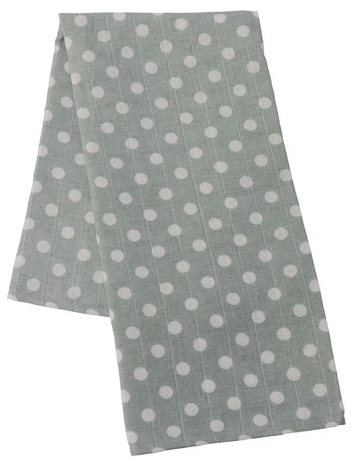 Pamut tetra pelenka New Baby Softy nyomtatott mintával 70 x 70 cm 4 db fehér-szürke