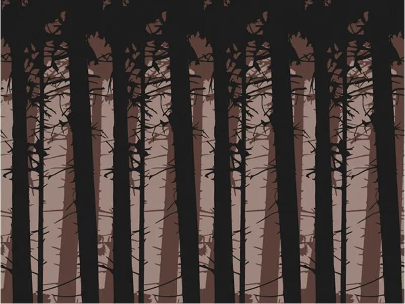 Fotótapéta - Abstract dark forest