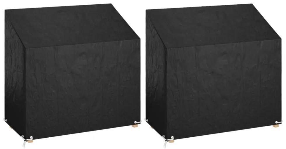 2 db polietilén kerti pad huzat 8 fűzőlyukkal 130x70x70/88 cm
