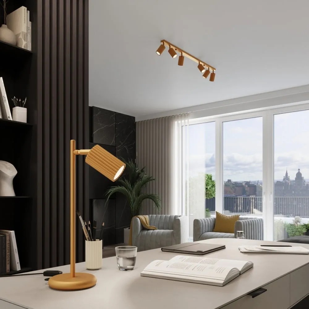 Aranyszínű spotlámpa 6,5x117 cm Gleam – Sollux