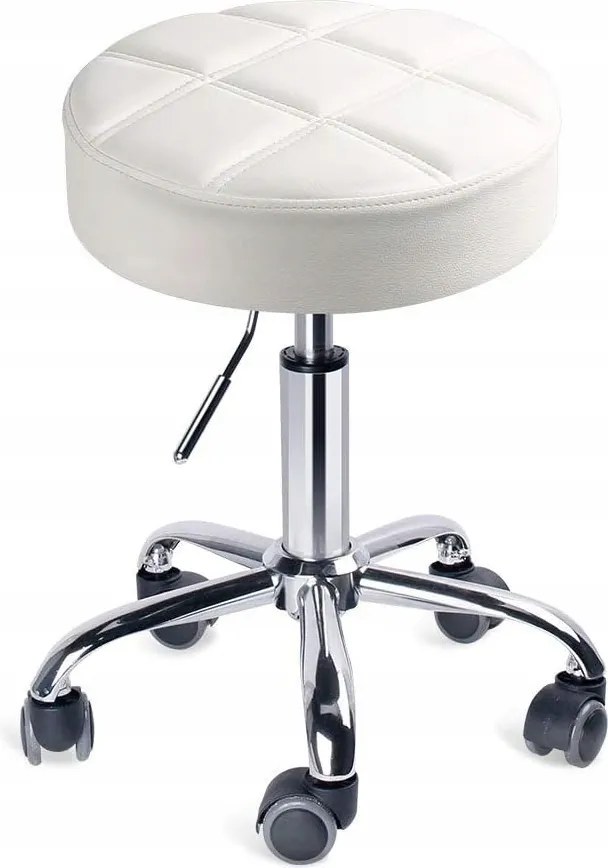 Leader Accessories forgó szék állítható fehér ülőfelület 35 cm hoker