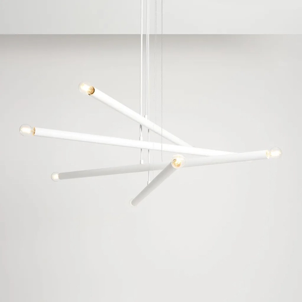 ALDEX 1072P TUBO Modern Led Függesztett Lámpa Fehér E14 IP20