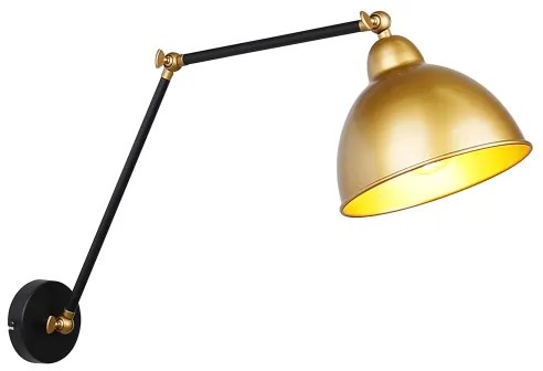 Fali lámpa TRUCK 1xE27/40W/230V arany/fekete