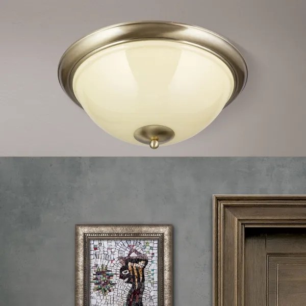 Orion DL 7-677/50-Mennyezeti lámpa AUSTRIAN OLD LAMP 3xE27/60W/230V bronz/bézs
