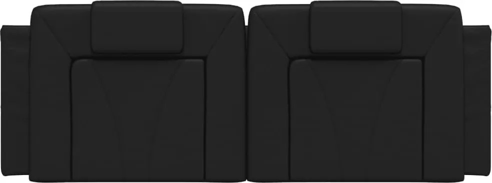 fekete műbőr fejtámla párna Viana 120 cm