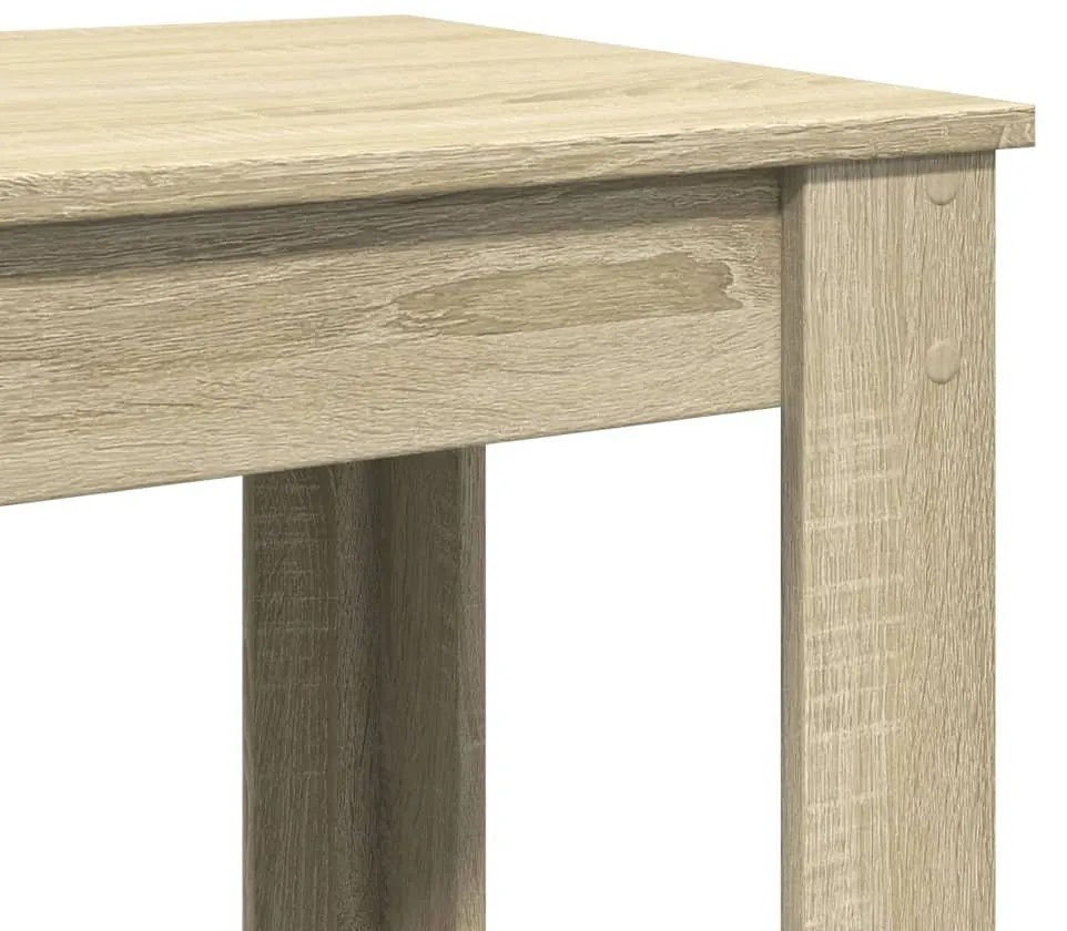 sonoma tölgy színű szerelt fa bárasztal 102 x 50 x 103,5 cm