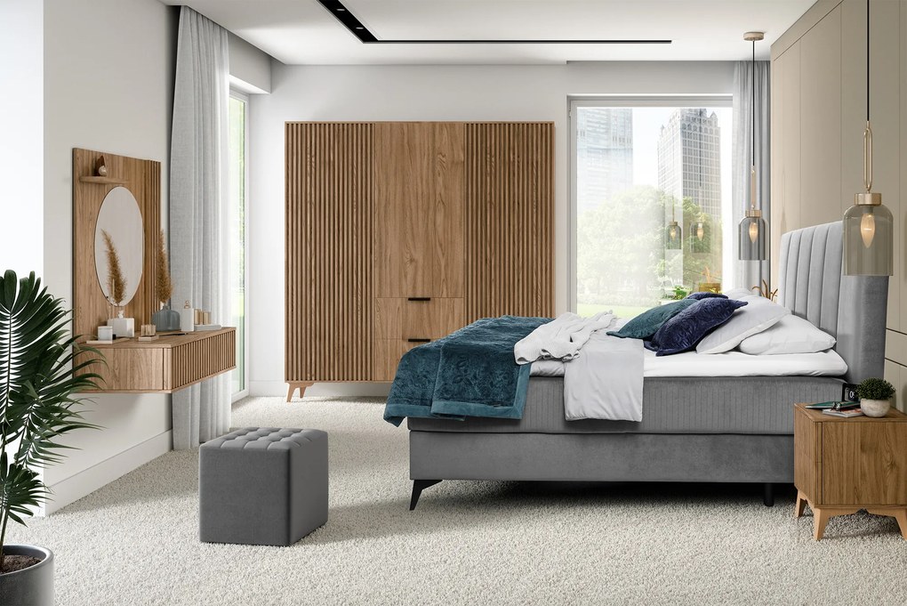 AKCIÓ Éjjeliszekrény ENTSIAN 40x40cm, artisan tölgy II. osztály