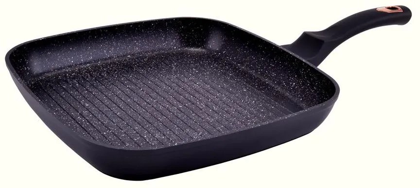 RCK Golden Line tapadásmentes alumínium grillserpenyő 28*28cm indukciós 10395