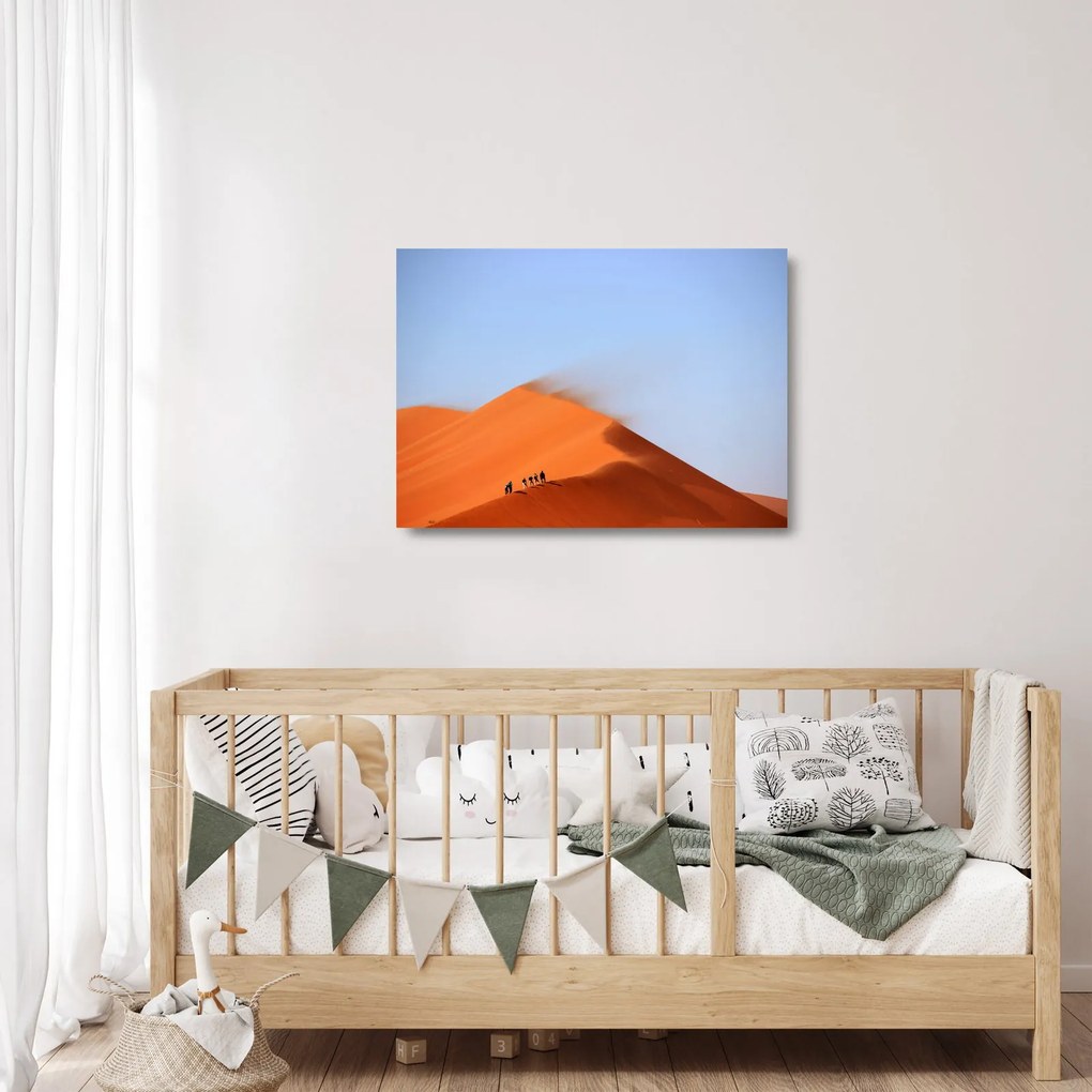 Egy homokos sivatag képe (üvegen) (70x50 cm)