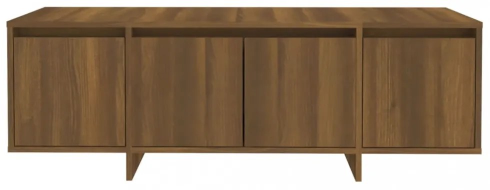 barna tölgyszínű szerelt fa TV-szekrény 120x30x40,5 cm