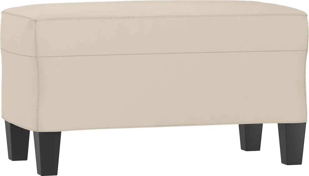 vidaXL krémszínű mikroszálas szövet pad 70 x 35 x 41 cm