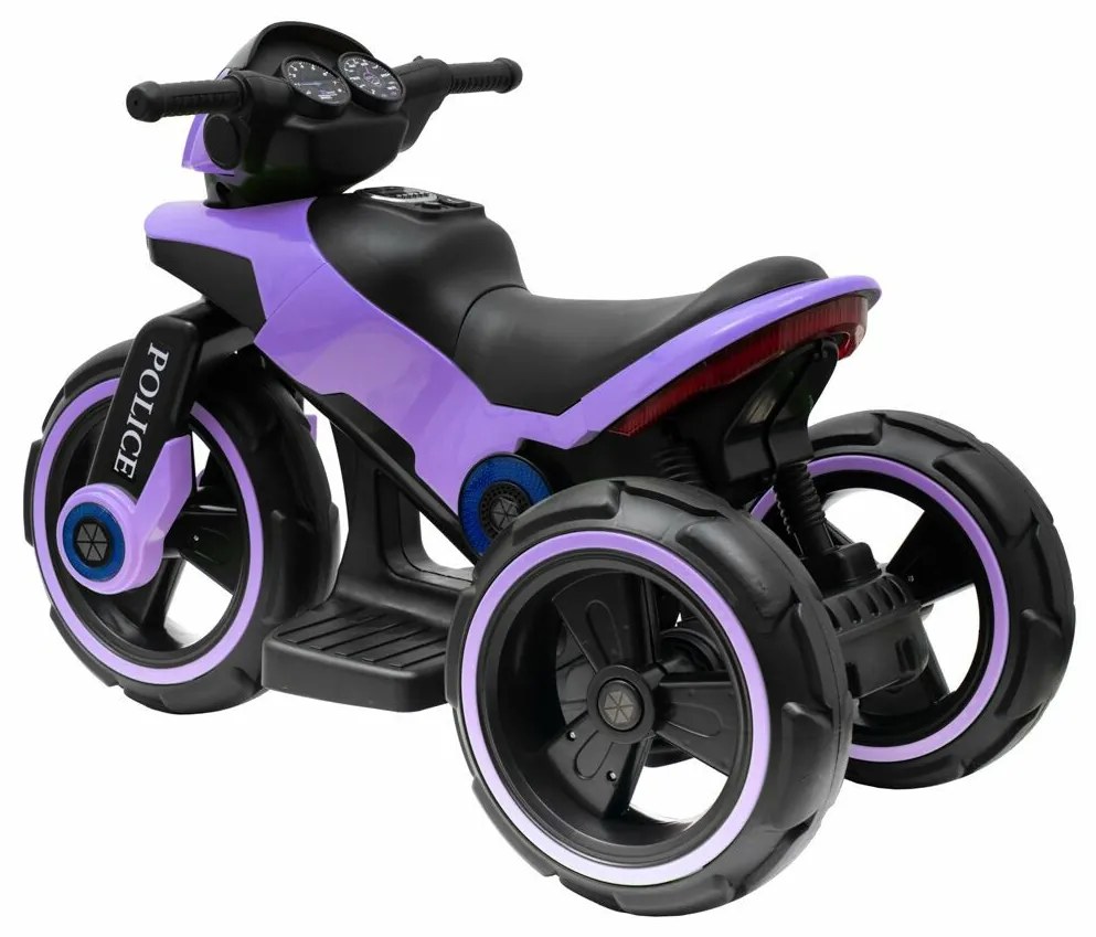 Baby Mix Rendőrség gyerek elektromos motorkerékpár, lila