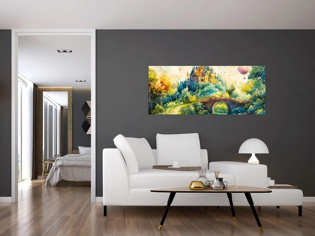 Kép - Mesebeli kastély (120x50 cm)