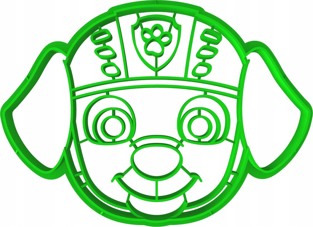 Sütemény lyukasztó forma bélyegzővel Mese Mancs Őrjárat Zuma 8cm