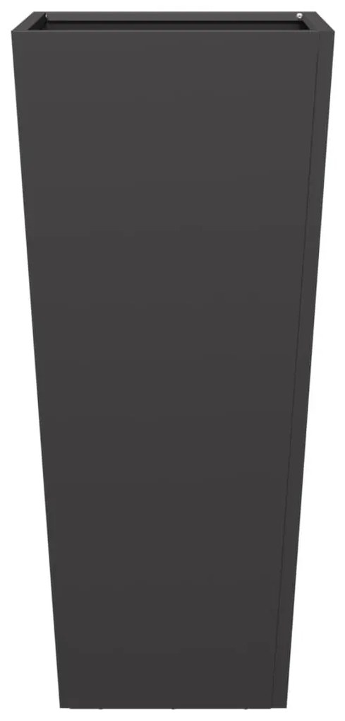 vidaXL 2 db fekete acél kerti növénytartó 35 x 35 x 75 cm