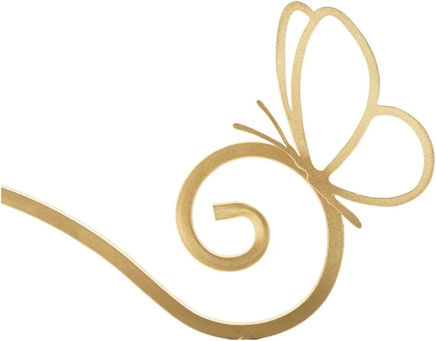 Aranyszínű éjjeliszekrény Butterfly – Mauro Ferretti
