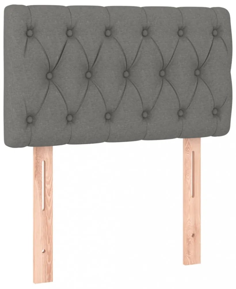 világosszürke szövet LED-es fejtámla 80 x 7 x 78/88 cm