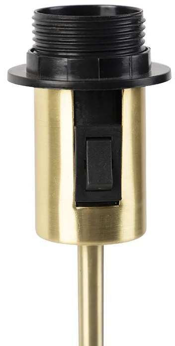 Asztali lámpa arany/bronz színű, zöld bársony árnyékolóval 25 cm - Parte