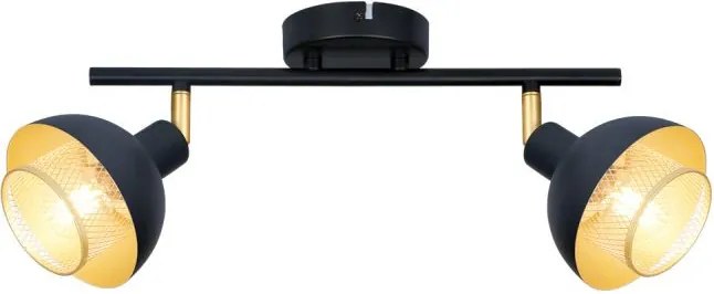 Mennyezeti Lámpa Fekete Savio ITALUX-SPL-27357-2-BK-GD