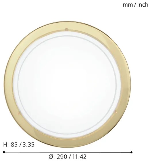 EGLO 83157 - PLANET1 mennyezeti lámpa 1xE27/60W