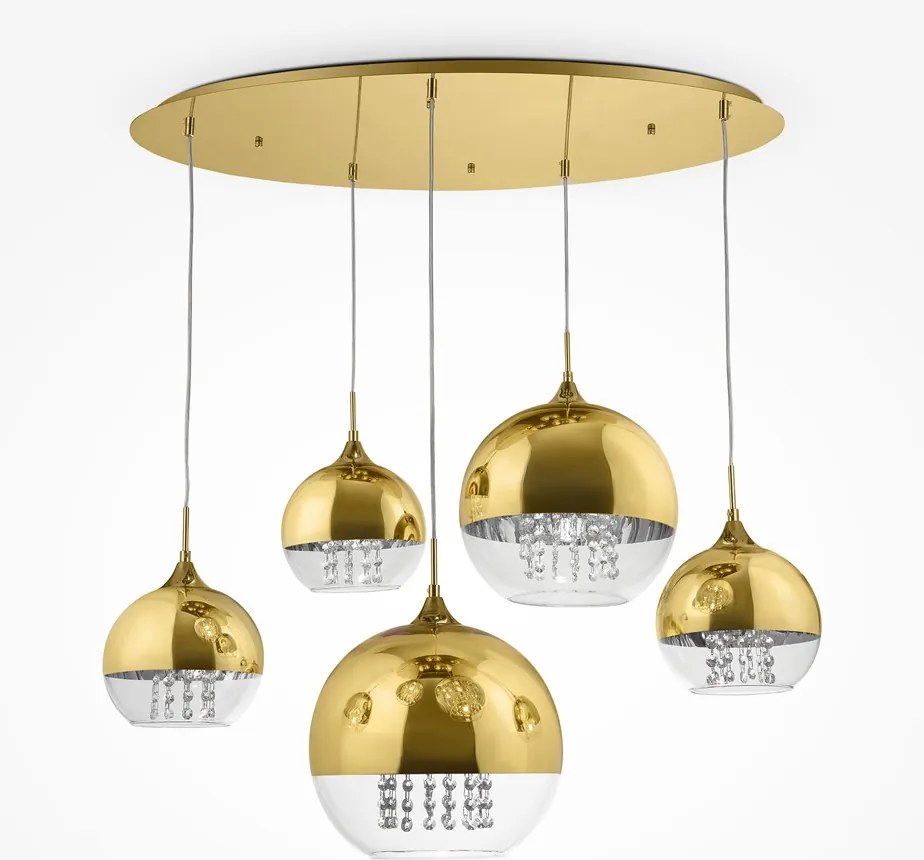 Maytoni FERMI P140-PL-170-5-G Függőlámpa 5x60W/E27