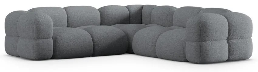 Szürke sarokkanapé Loretto – Cosmopolitan Design