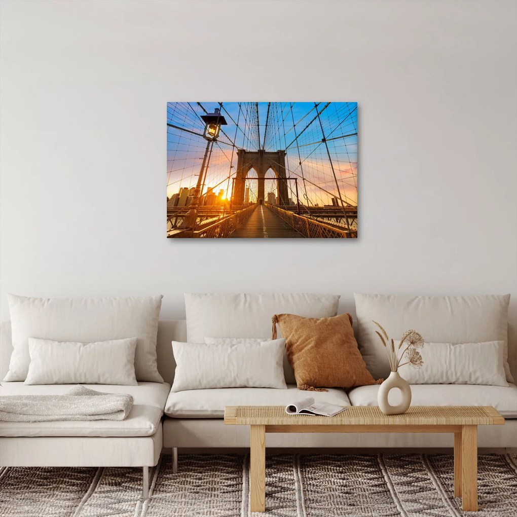 Kép - Brooklyn, híd, Manhattan, New York (70x50 cm)