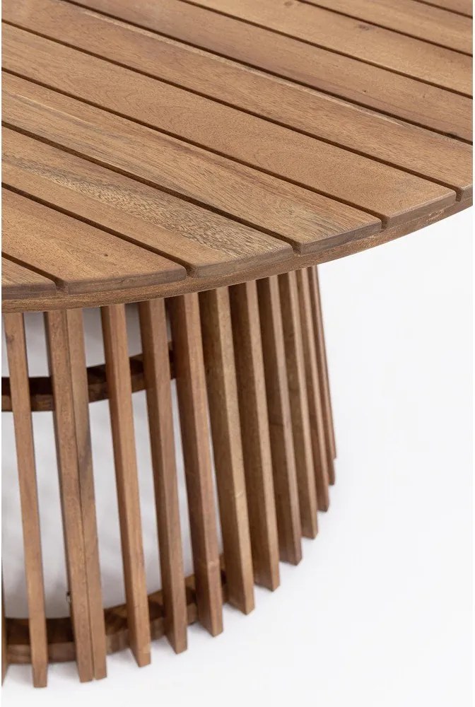 Akácfa kerek kerti étkezőasztal ø 120 cm Rodano – Bizzotto