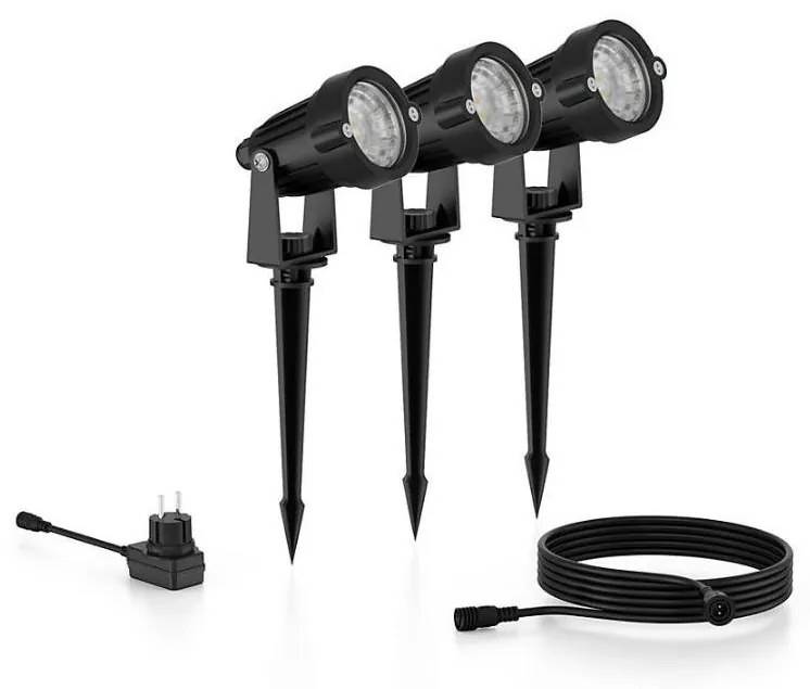 Philips Philips - KÉSZLET 3x LED Kültéri spotlámpa CASPER LED/1,5W/24/230V IP44 P6032