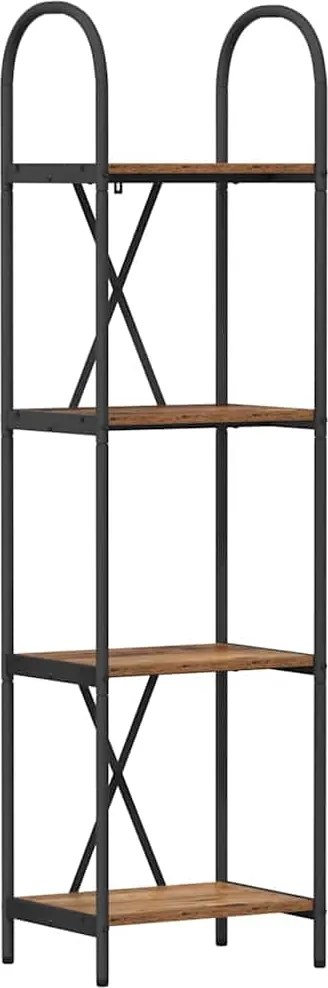 vidaXL Könyvespolc Öreg fa 40 x 30 x 146 cm Faanyag