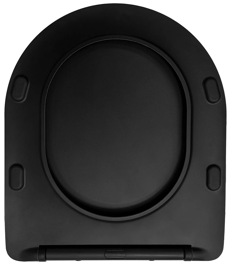 WC ülőke CARLO FLAT UF BLACK MATT