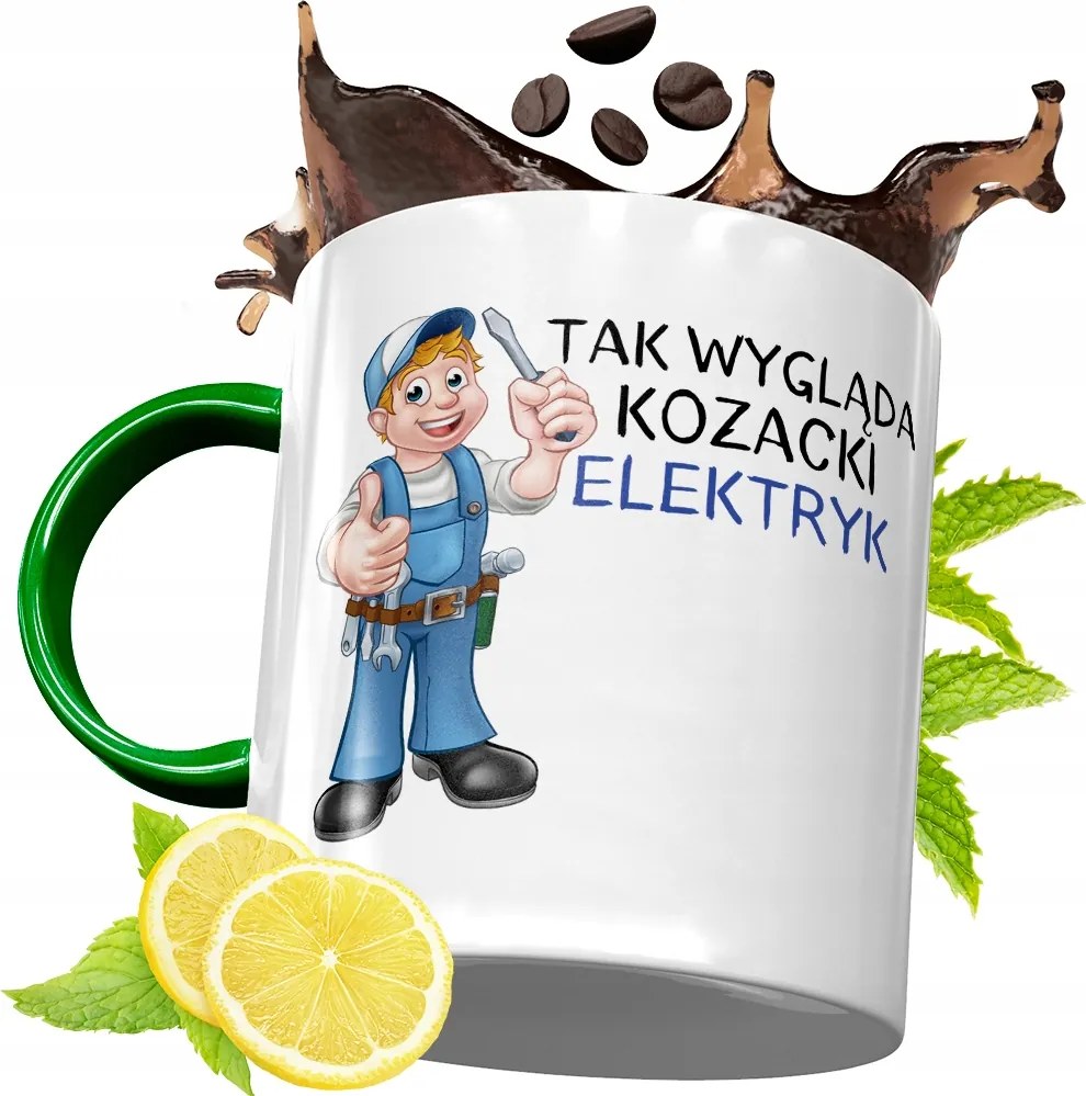 Zöld Bögre Villanyszerelőnek Születésnapra Ajándék