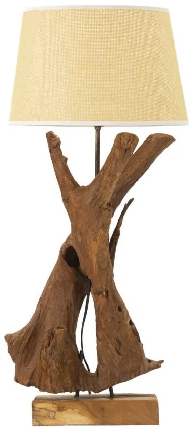 Lampada teak da tavolo ø 35x80cm