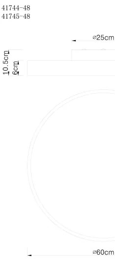 Globo 41745-48 - LED Dimmelhető mennyezeti lámpa RAINER LED/48W/230V + távirányító