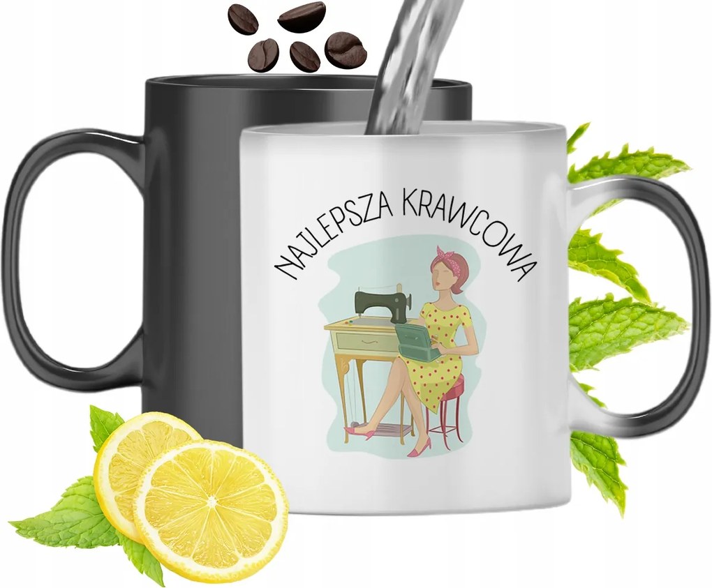 Varázslatos Bögre Varrónőnek Színváltós, fényképes nyomattal