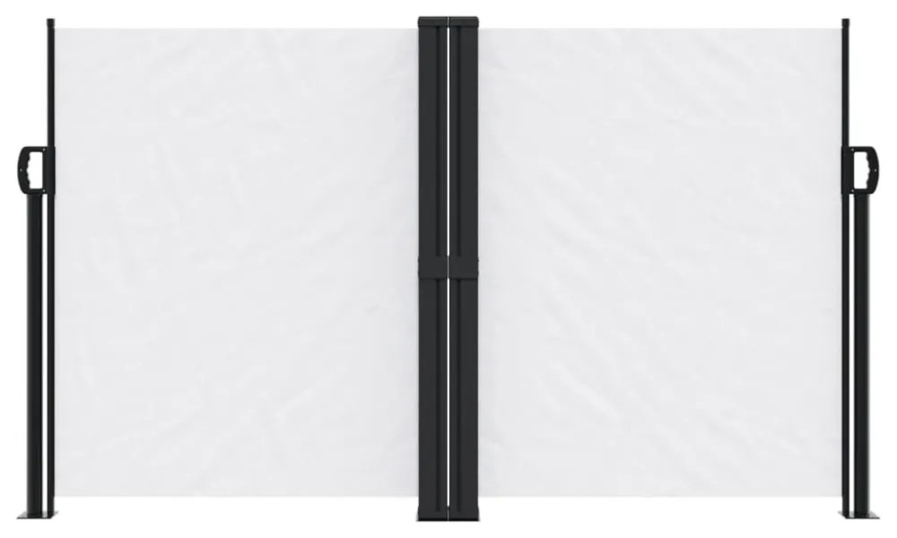 fehér behúzható oldalsó napellenző 140 x 600 cm