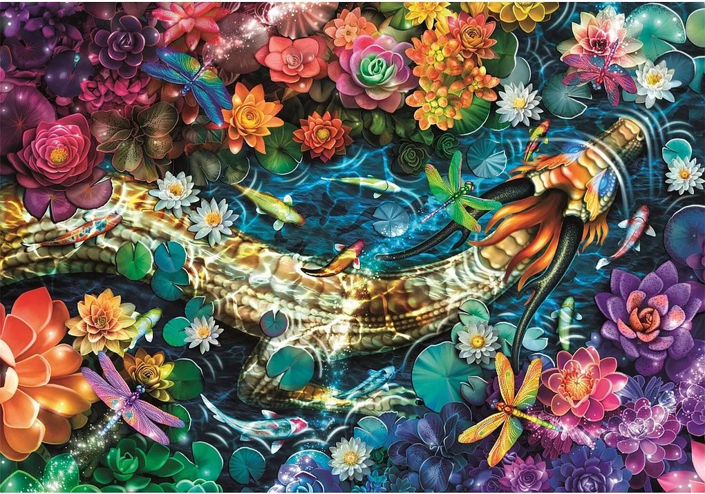 Színes Koi River 1000 db-os Compact puzzle Clementoni