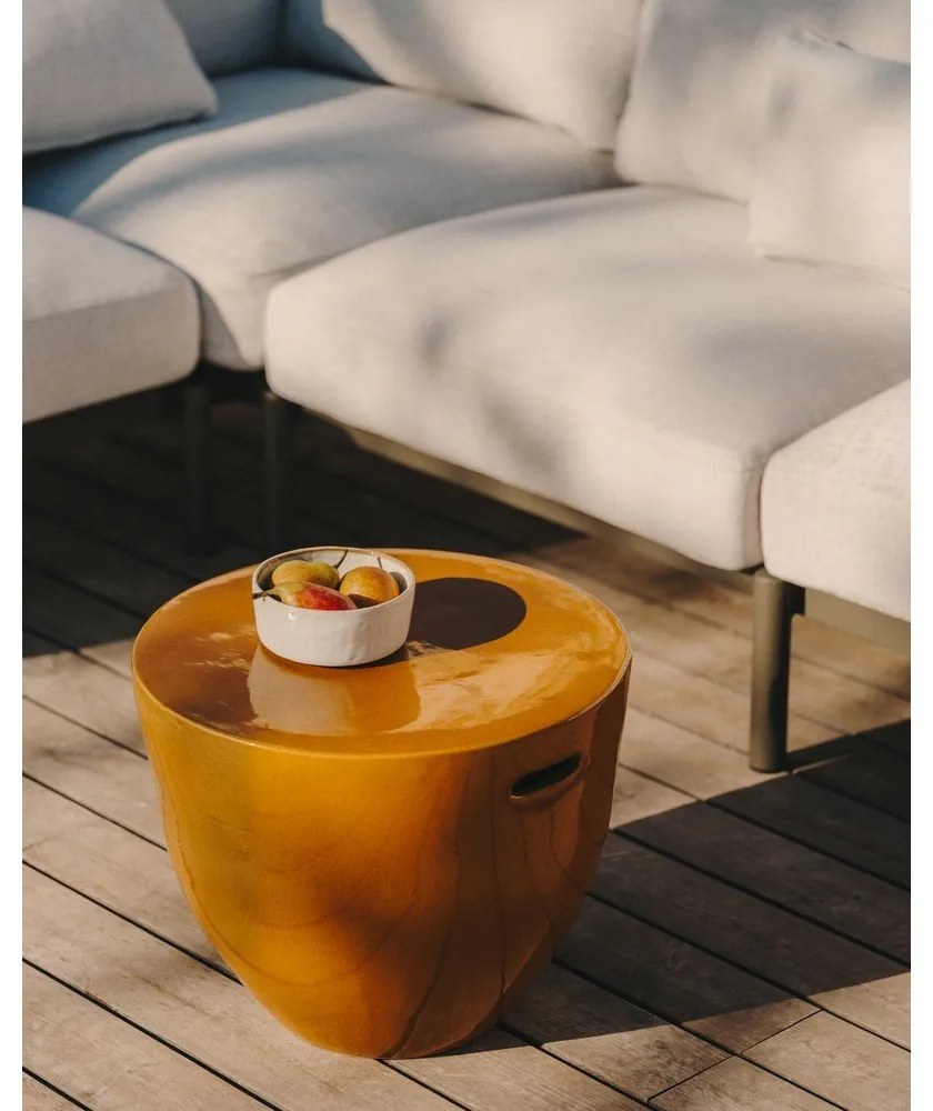 Kerámia kerek kerti kisasztal ø 45 cm Mesquida – Kave Home