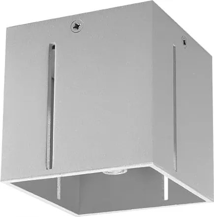 Mennyezeti spot lámpa szürke szögletes 10 cm modern spot GU10 Sollux