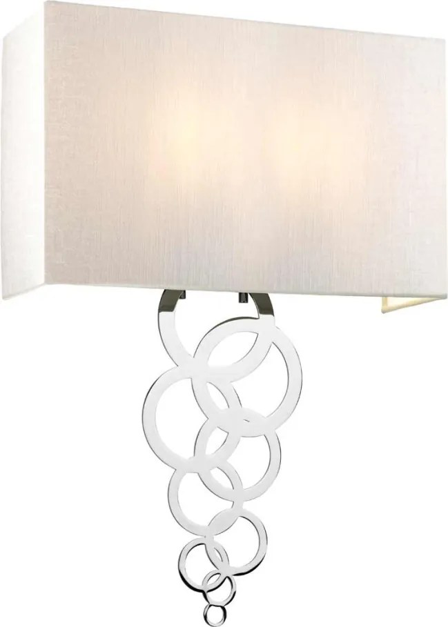 Elstead Lighting Rosa ROSA-LARGE-PC Fali lámpa 2x60W/E27