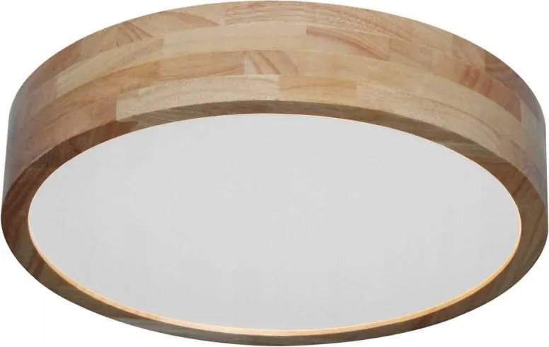 Fából készült kerek plafon mennyezeti lámpa változtatható színű Led 24W Norton Italux