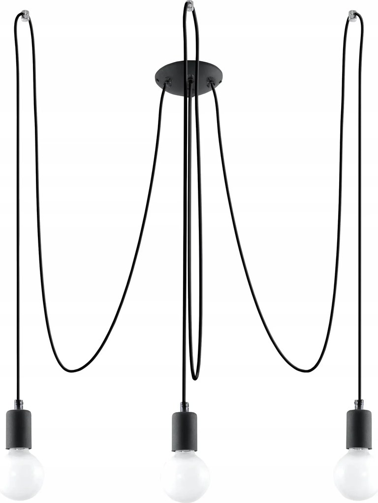 Függő lámpa Edison 3 Sollux Lighting SL.0370