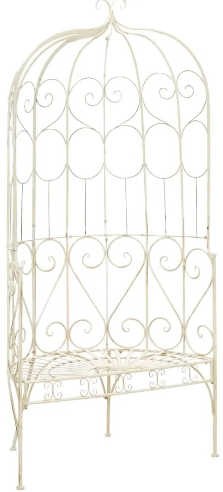 vidaXL fehér antik vas kerti pad 95 cm