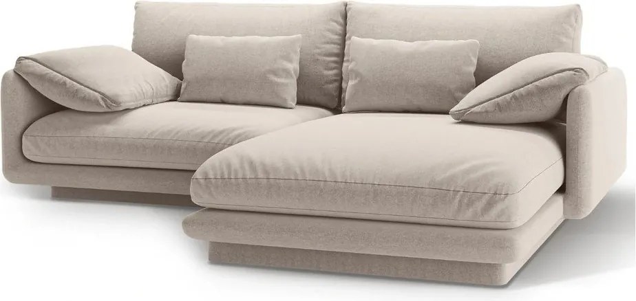 Bézs sarokkanapé (jobb oldali) Torino – Micadoni Home