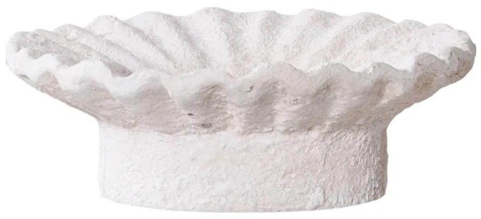 Gyertyatartó, cement, fehér, 2db