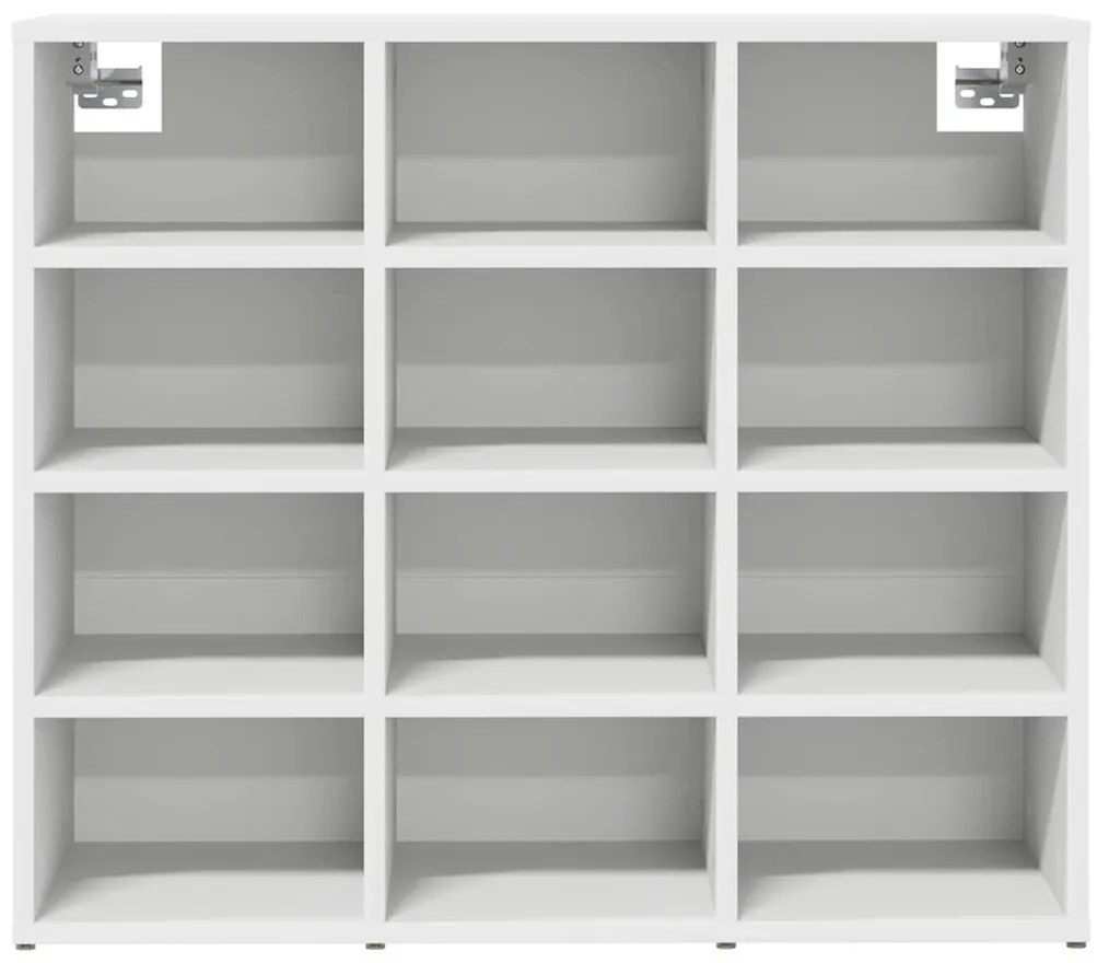 Cipősszekrény polcokkal Fehér 77.5 x 30 x 67 cm Faanyag