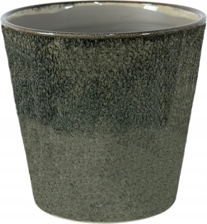 Rina zöld dekoratív virágtartó fedél XL 19x18 cm