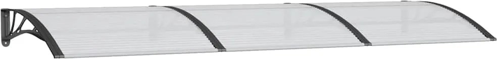 vidaXL fekete polikarbonát ajtóelőtető 300 x 100 cm